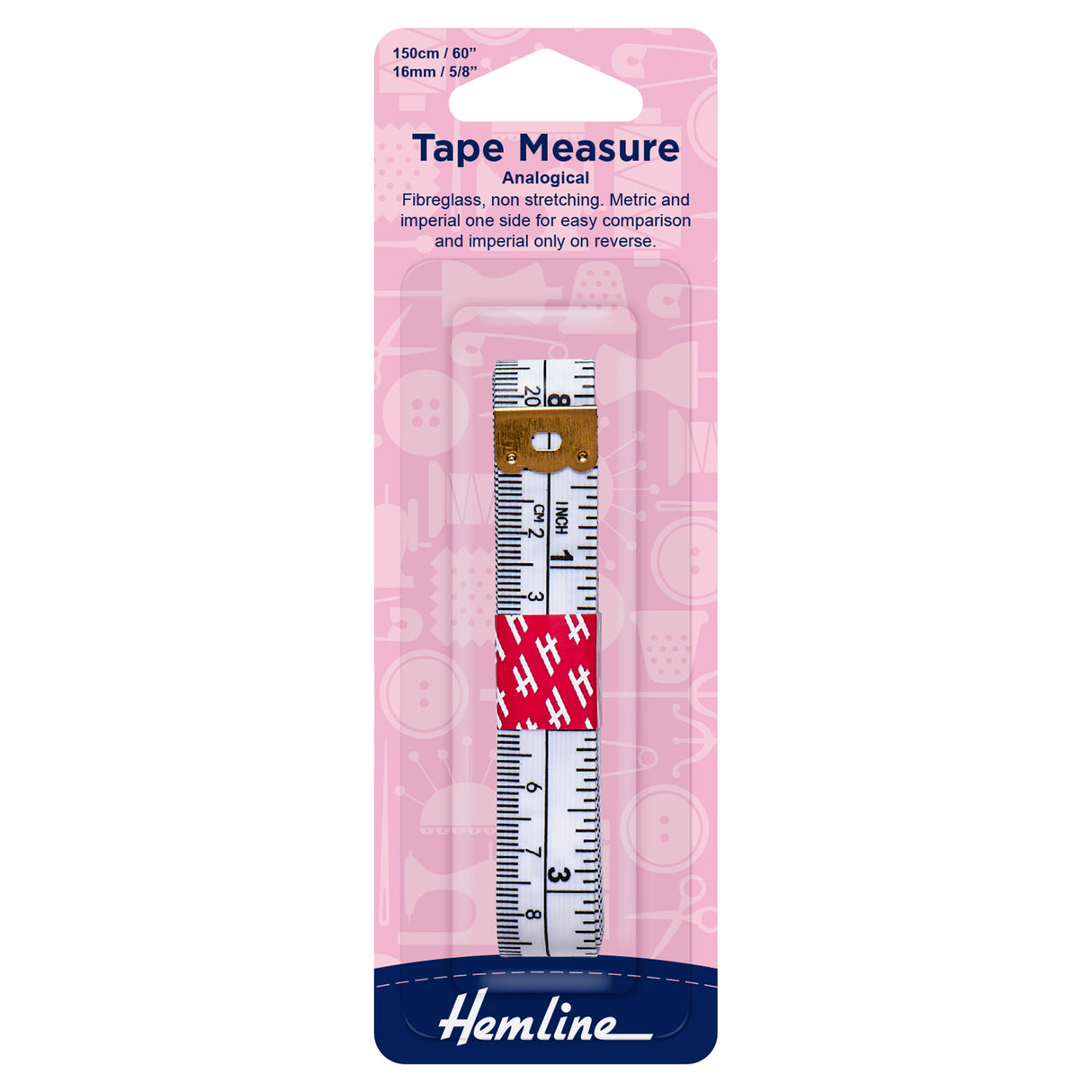 FIBREGLASS ANALOGICAL TAPE MEASURE (60"/150CM) - SINGLE