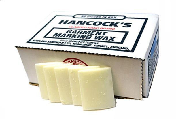 GARMENT MARKING WAX, BOX 50 (available in white, assorted, yellow, red, blue, black)flourescent blue & green & natural) - Tacura