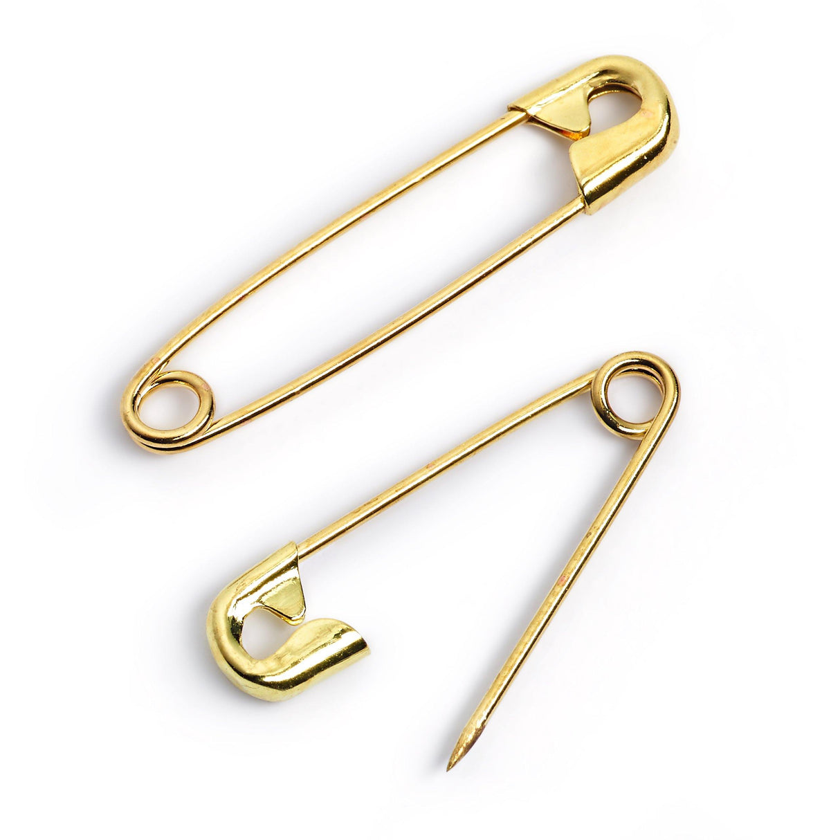Goldilocks Brass Midgets Yellow Safety Pins & Kilt/Blanket Pins - Tacura