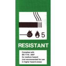GREEN MEDIUM HAZARD LABELS, PK 1000 - Tacura