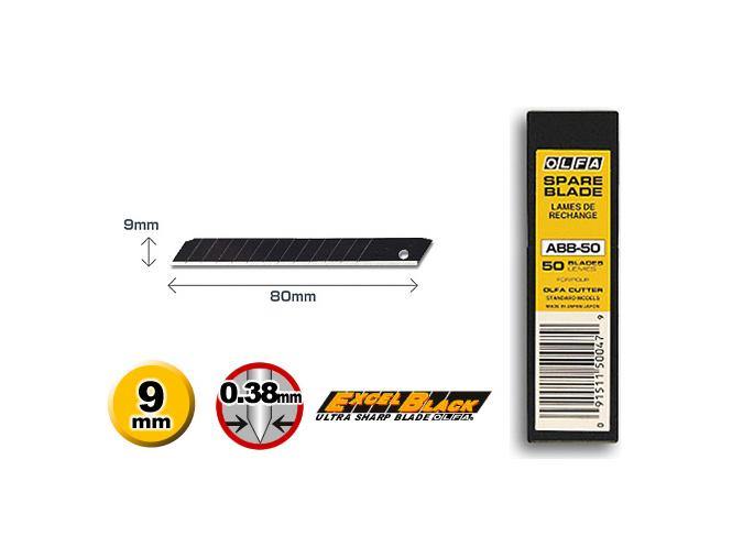 OLFA ULTRA SHARP BLADE, BOX OF 50 (9mm) - Tacura