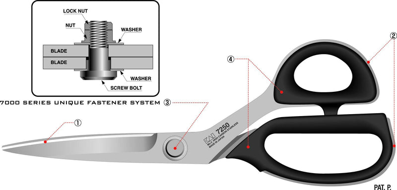 Kai Japan Professional Scissors 230mm #7230 Worldwide