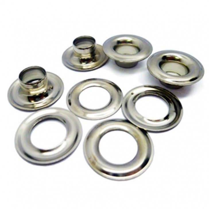 NICKEL PLATED BRASS EYELETS, PACK 144